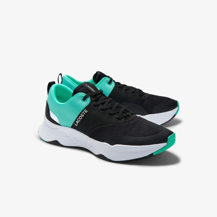 Lacoste Court-Drive Plus Textil Sneakers Fekete Türkiz | 3uZtAmXW