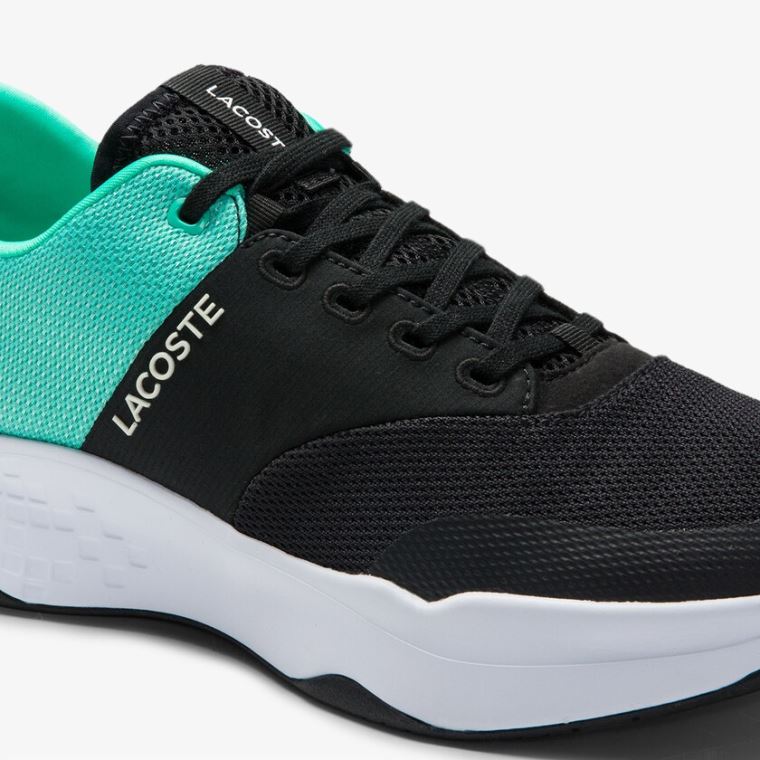 Lacoste Court-Drive Plus Textil Sneakers Fekete Türkiz | 3uZtAmXW