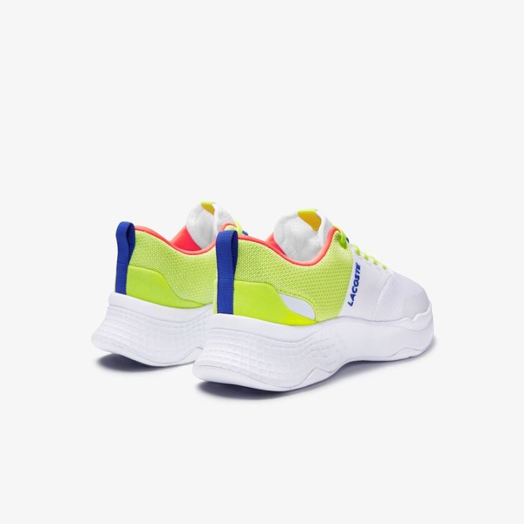 Lacoste Court-Drive Plus Textil Sneakers Fehér Világos Zöld | 6pDBiAd0