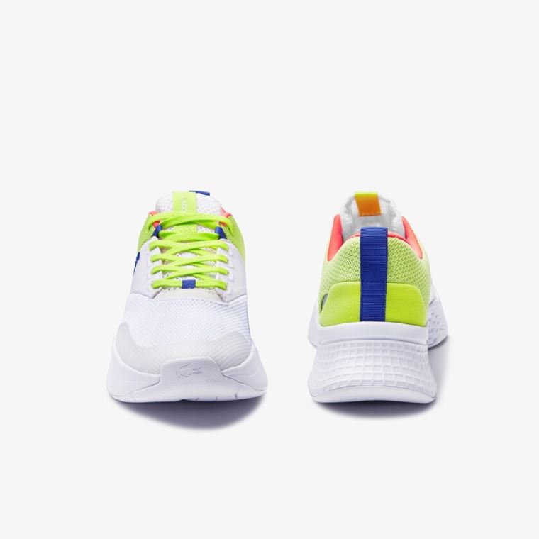 Lacoste Court-Drive Plus Textil Sneakers Fehér Világos Zöld | 6pDBiAd0