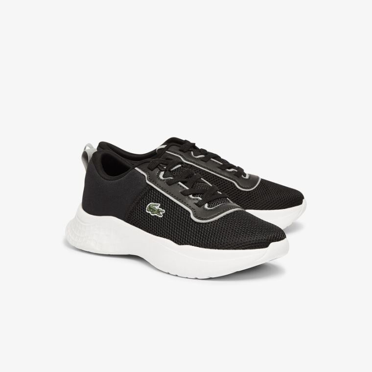 Lacoste Court-Drive Textil Air Mesh Sneakers Fekete | 9kxigPM0