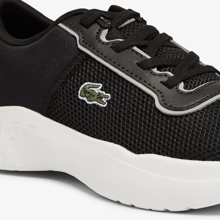 Lacoste Court-Drive Textil Air Mesh Sneakers Fekete | 9kxigPM0