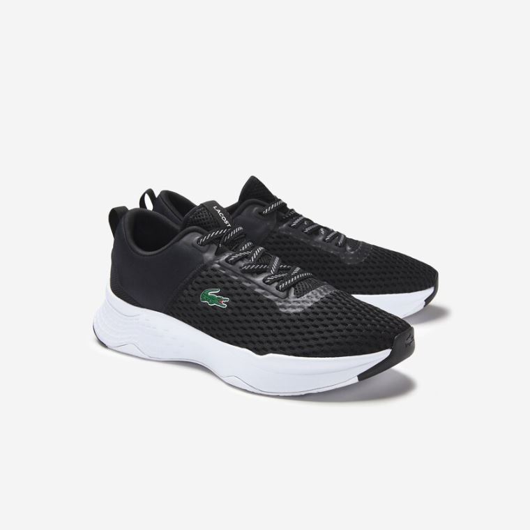 Lacoste Court-Drive Textil Sneakers Fekete Fehér | Oz01dg5R