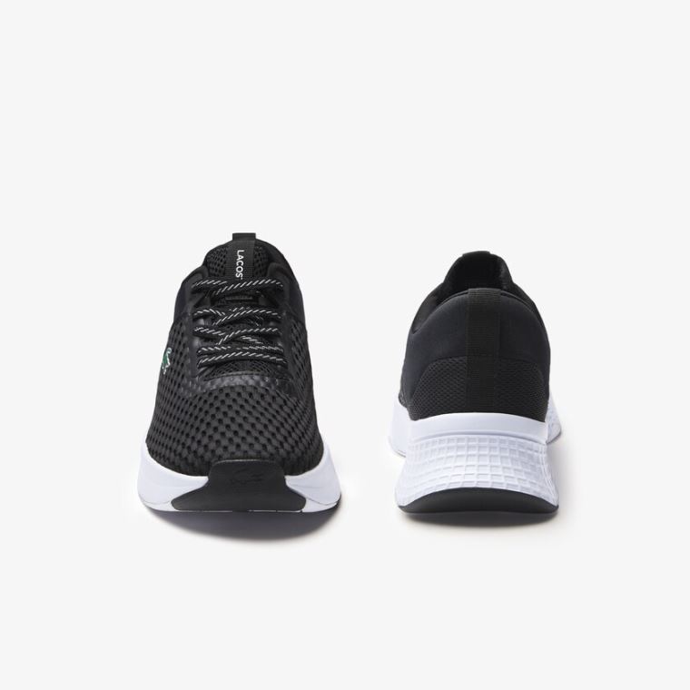 Lacoste Court-Drive Textil Sneakers Fekete Fehér | Oz01dg5R