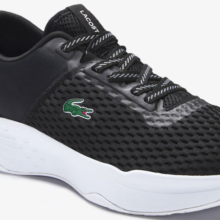 Lacoste Court-Drive Textil Sneakers Fekete Fehér | Oz01dg5R