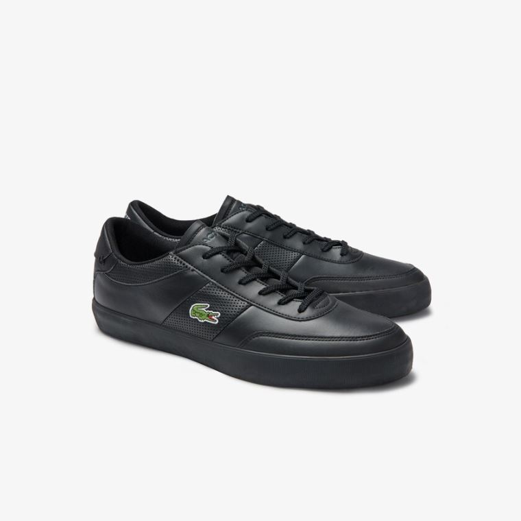 Lacoste Court-Master Bőr Sneakers Fekete | Lcls2YQ5