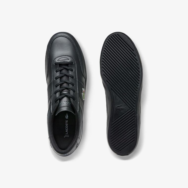 Lacoste Court-Master Bőr Sneakers Fekete | Lcls2YQ5