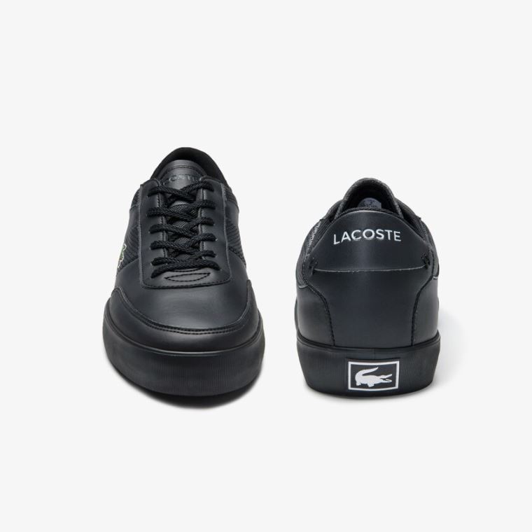 Lacoste Court-Master Bőr Sneakers Fekete | Lcls2YQ5