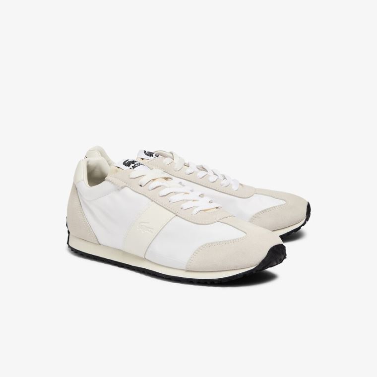 Lacoste Court Pace Textil Sneakers Bézs | 4zLSHZmu