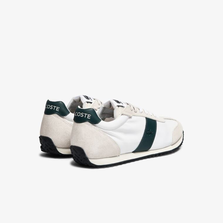 Lacoste Court Pace Textil Sneakers Bézs Zöld | qsIo7ckQ