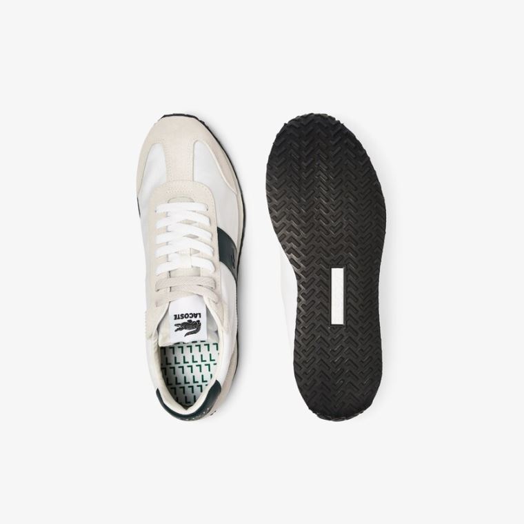 Lacoste Court Pace Textil Sneakers Bézs Zöld | qsIo7ckQ