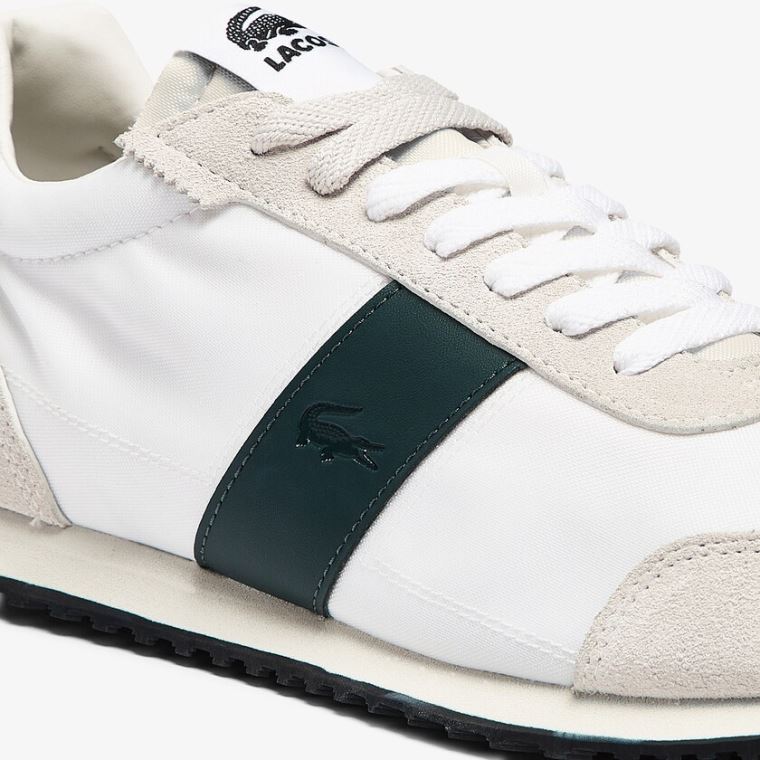 Lacoste Court Pace Textil Sneakers Bézs Zöld | qsIo7ckQ