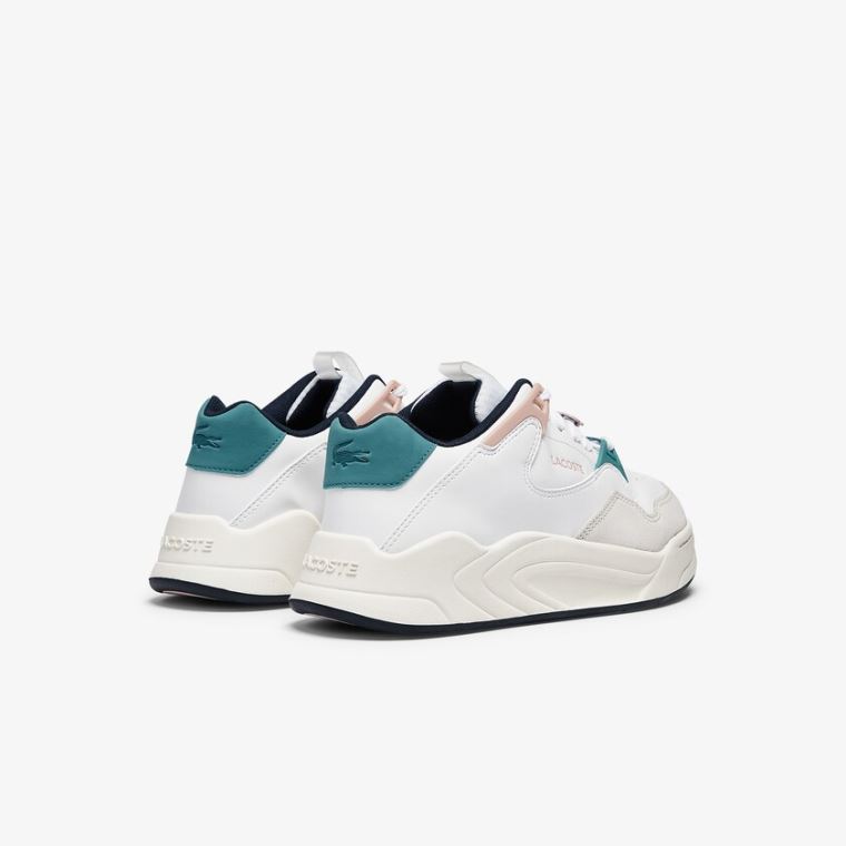 Lacoste Court Slam Szintetikus and Bőr Sneakers Fehér Rózsaszín | HbyeuCBK