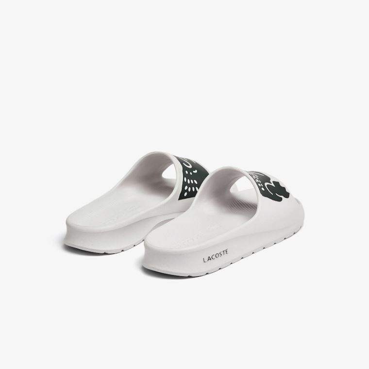 Lacoste Croco 2.0 Szintetikus Slides Fehér Sötétzöld | uDzx89HH