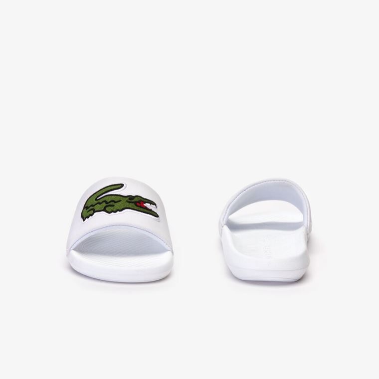 Lacoste Croco Szintetikus Slides Fehér Zöld | 1v8IsY1H