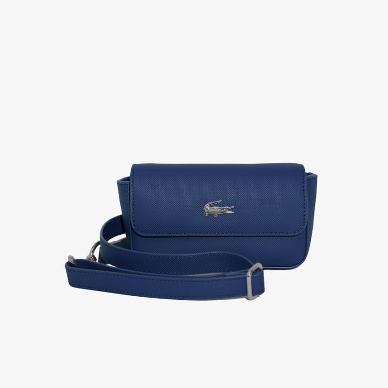 Lacoste Daily Classic Coated Vászon Fanny Pack Sötétkék | M3qMbKp5