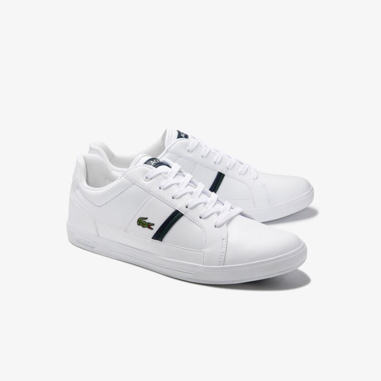 Lacoste Europa Bőr Sneakers Fehér | atSVHtrK