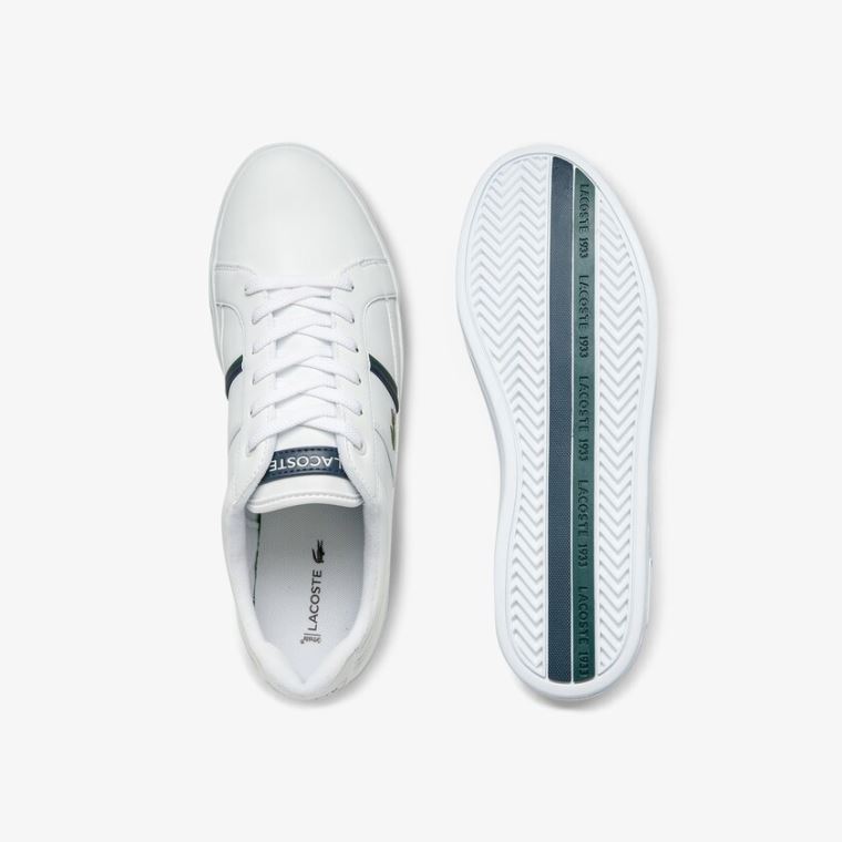 Lacoste Europa Bőr Sneakers Fehér | atSVHtrK