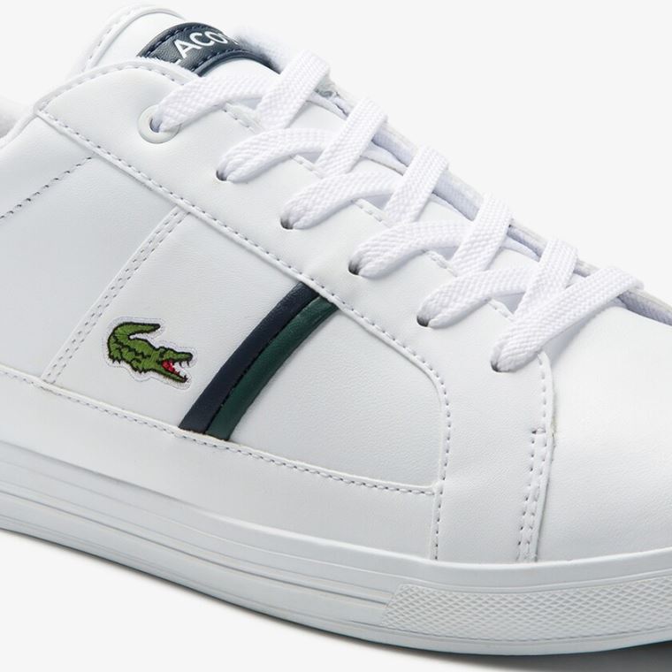 Lacoste Europa Bőr Sneakers Fehér | atSVHtrK