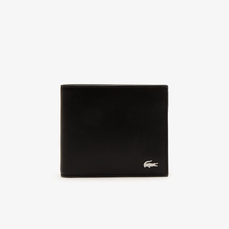 Lacoste Fitzgerald Bőr Wallet And Card Holder Set Fekete | G2qn6WAz