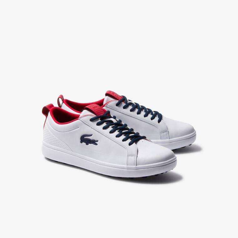 Lacoste G Elite Szintetikus Golf Shoes Fehér Bézs | nu378GPM