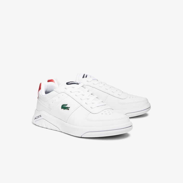 Lacoste Game Advance Bőr Sneakers Fehér Bézs | NKstTWNL