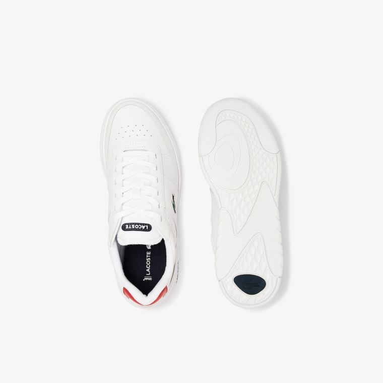 Lacoste Game Advance Bőr Sneakers Fehér Bézs | NKstTWNL