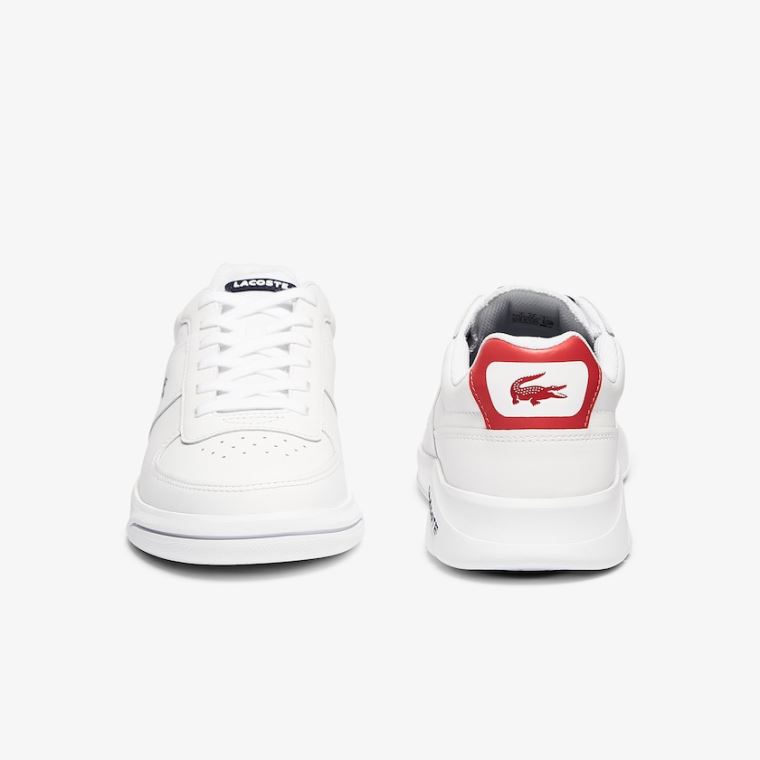 Lacoste Game Advance Bőr Sneakers Fehér Bézs | NKstTWNL