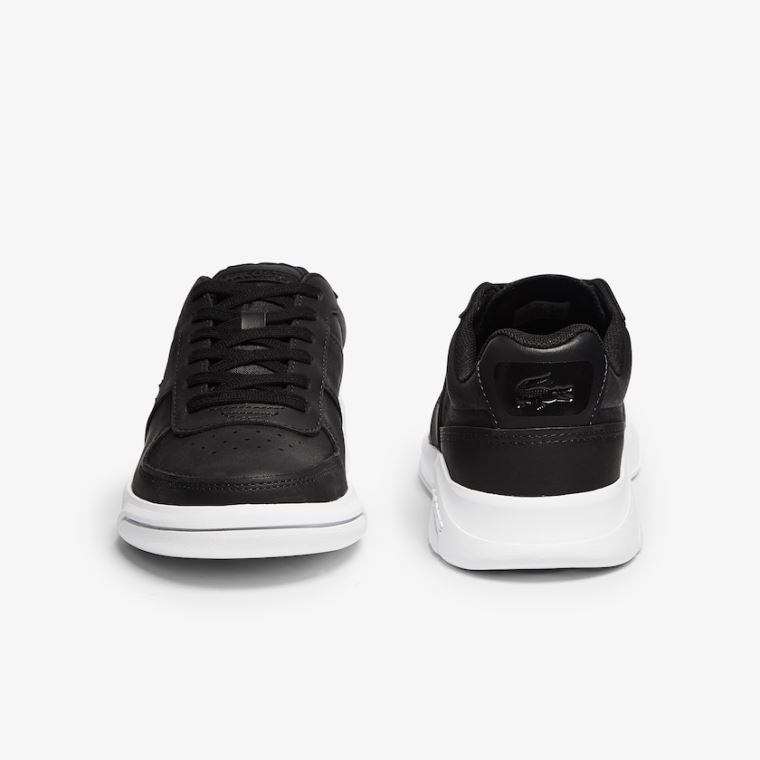 Lacoste Game Advance Bőr and Szintetikus Sneakers Fekete Fehér | GMOw8Uhc