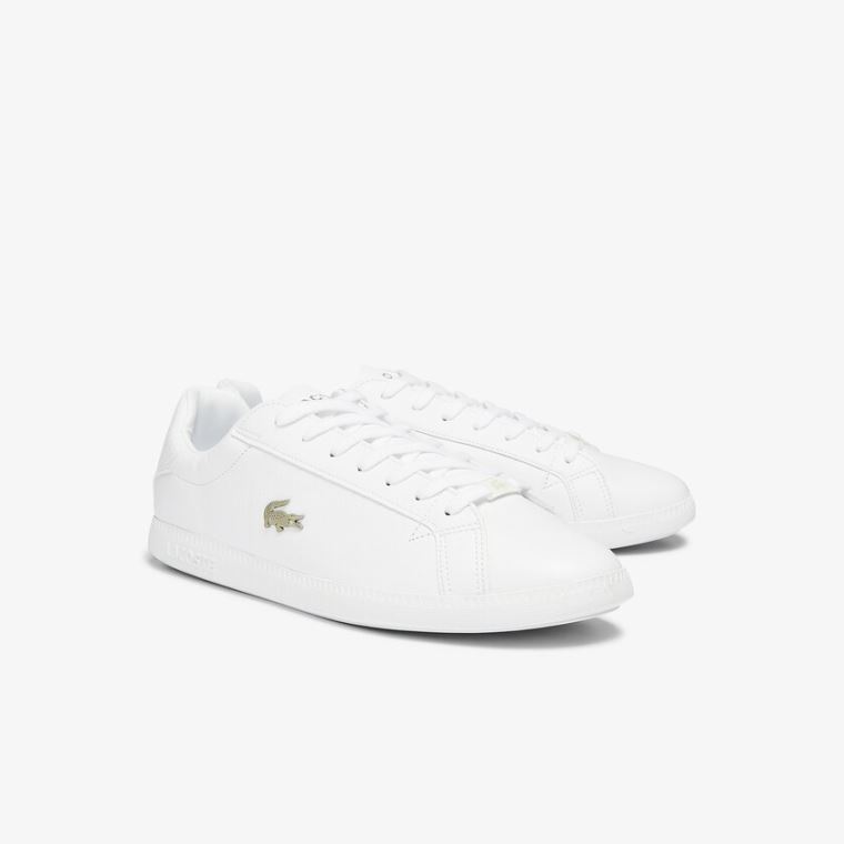 Lacoste Graduate Bőr and Szintetikus Sneakers Fehér | G03k1Dwc