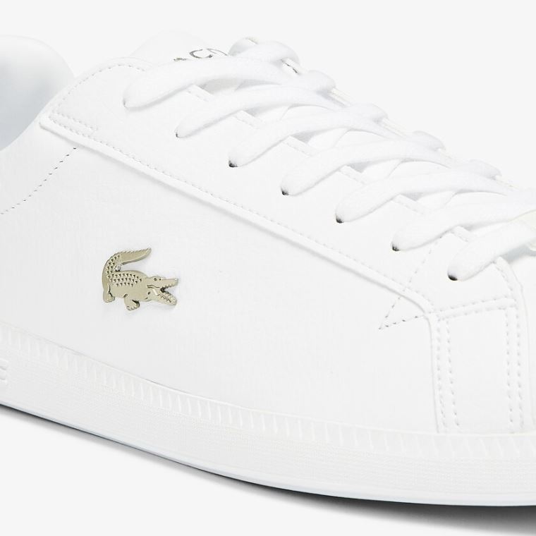 Lacoste Graduate Bőr and Szintetikus Sneakers Fehér | G03k1Dwc