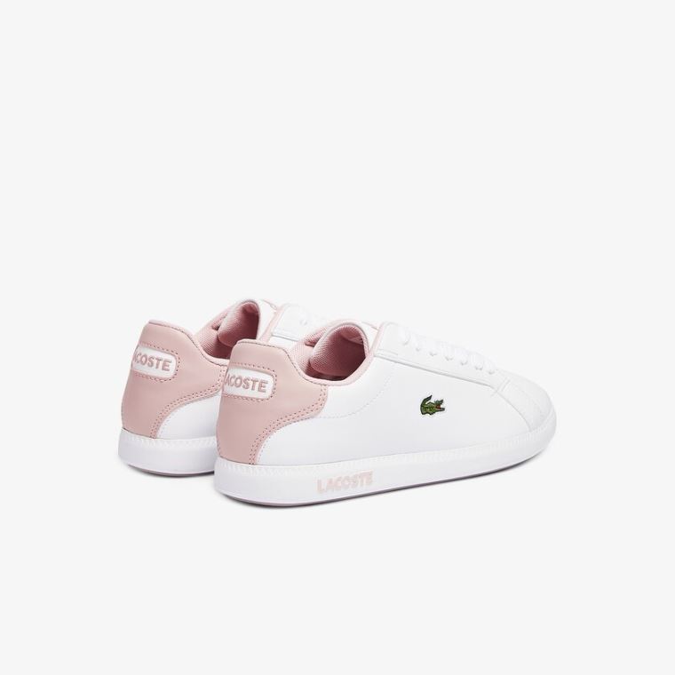 Lacoste Graduate Szintetikus Sneakers Fehér Rózsaszín | pBJoiHq2