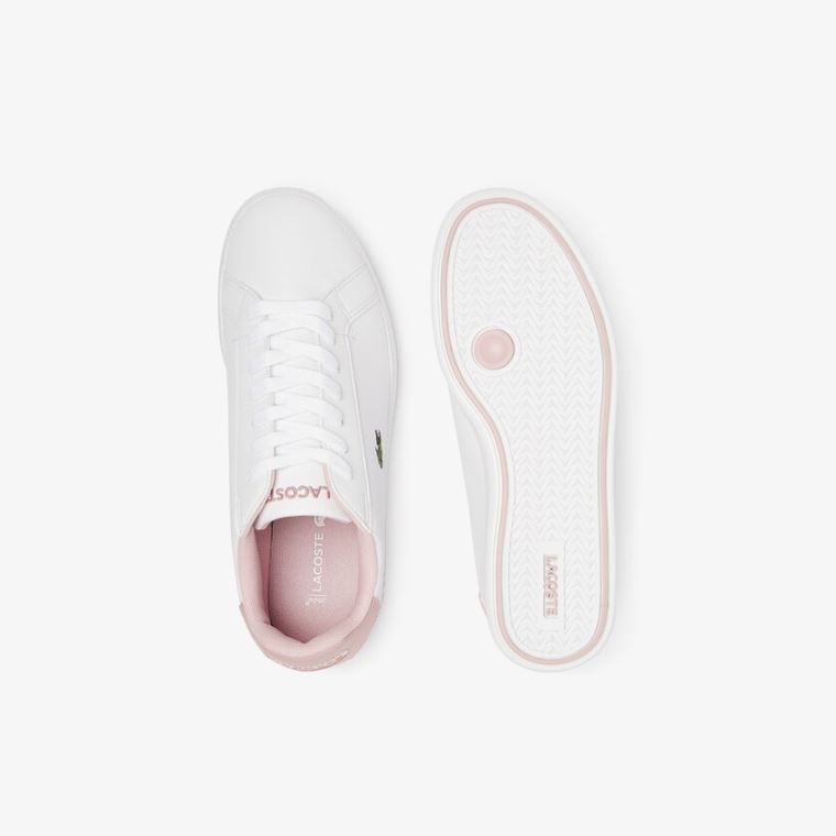 Lacoste Graduate Szintetikus Sneakers Fehér Rózsaszín | pBJoiHq2