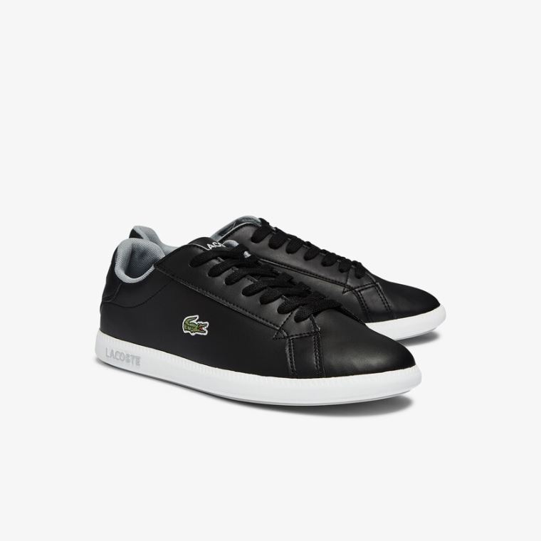 Lacoste Graduate Szintetikus Sneakers Fekete | taZGJj3H