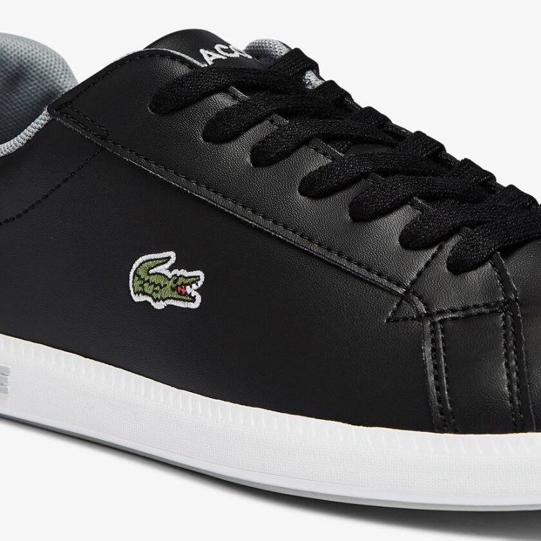 Lacoste Graduate Szintetikus Sneakers Fekete | taZGJj3H