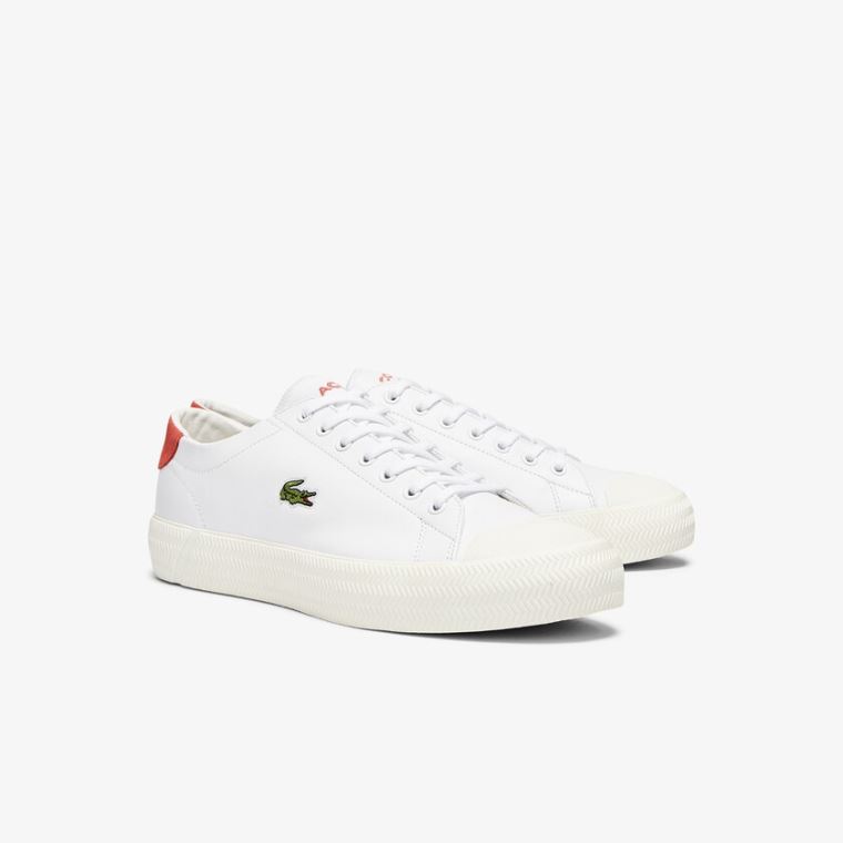 Lacoste Gripshot Bőr Sneakers Fehér Bézs | IilRsLpE