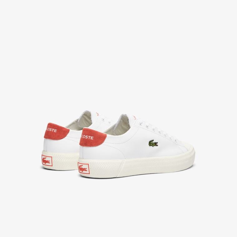 Lacoste Gripshot Bőr Sneakers Fehér Bézs | IilRsLpE