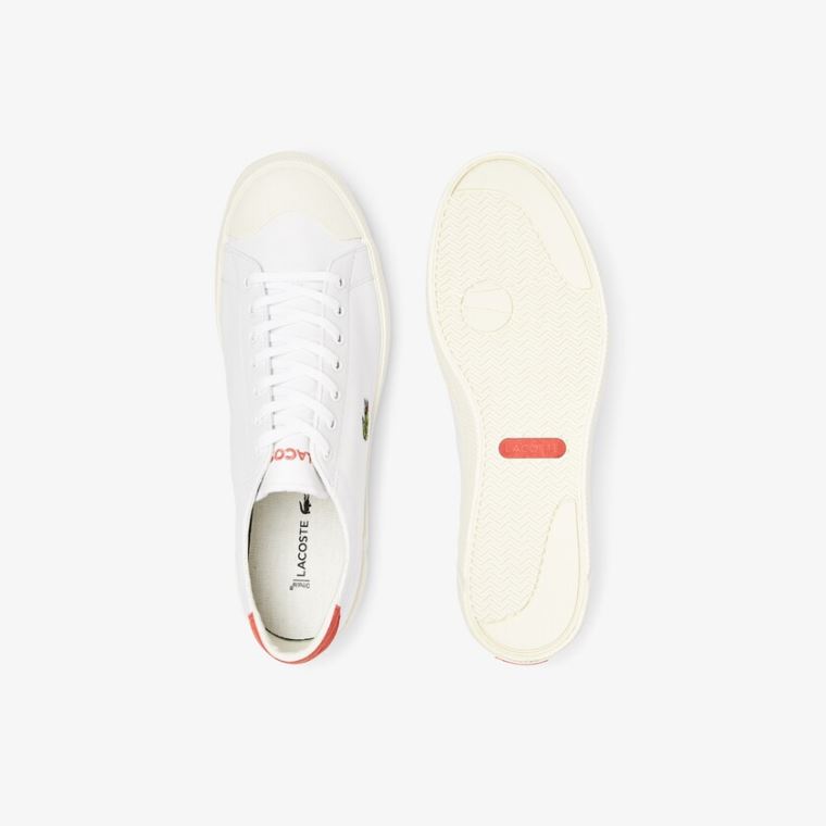 Lacoste Gripshot Bőr Sneakers Fehér Bézs | IilRsLpE