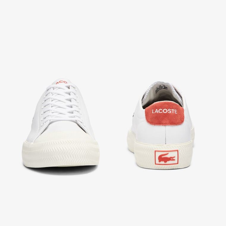 Lacoste Gripshot Bőr Sneakers Fehér Bézs | IilRsLpE