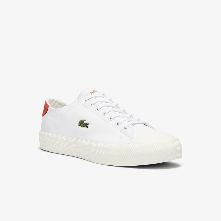 Lacoste Gripshot Bőr Sneakers Fehér Bézs | IilRsLpE