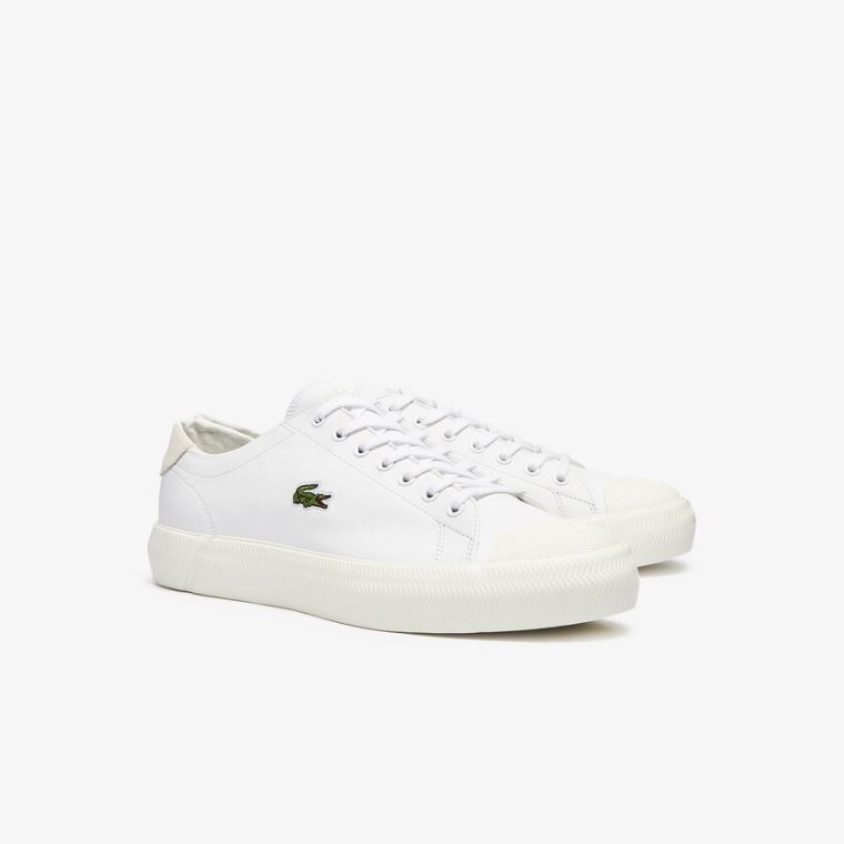 Lacoste Gripshot Bőr Sneakers Fehér Szürke | wjIIrMIl