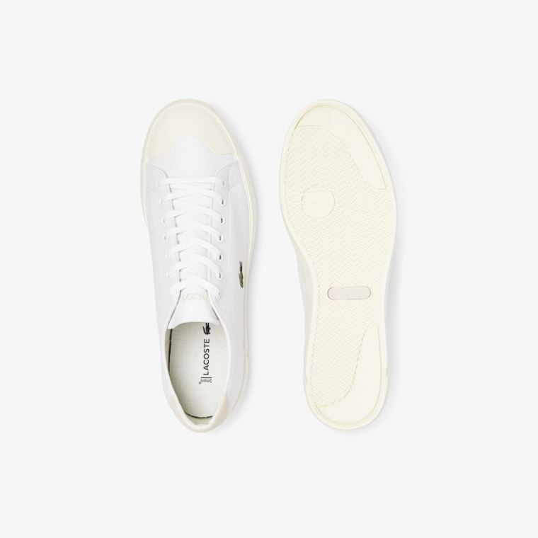 Lacoste Gripshot Bőr Sneakers Fehér Szürke | wjIIrMIl