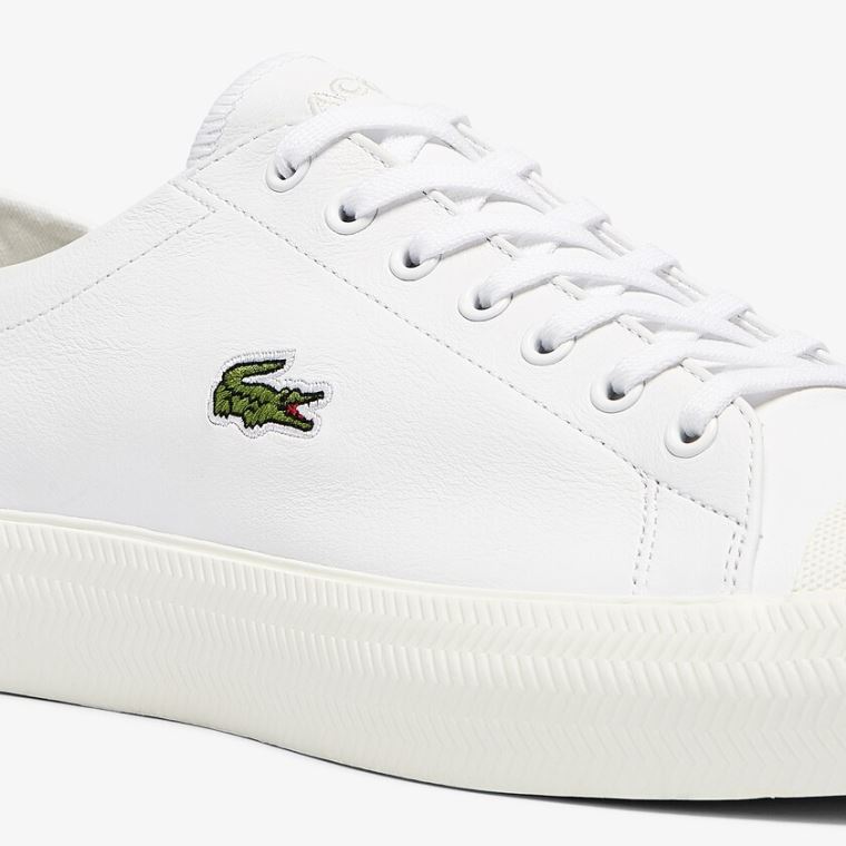 Lacoste Gripshot Bőr Sneakers Fehér Szürke | wjIIrMIl