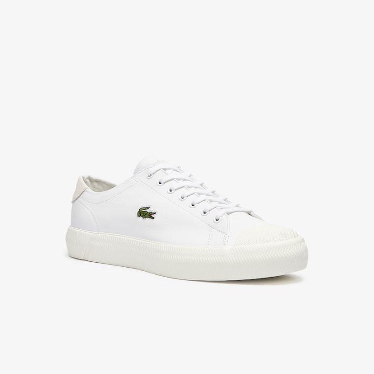 Lacoste Gripshot Bőr Sneakers Fehér Szürke | wjIIrMIl