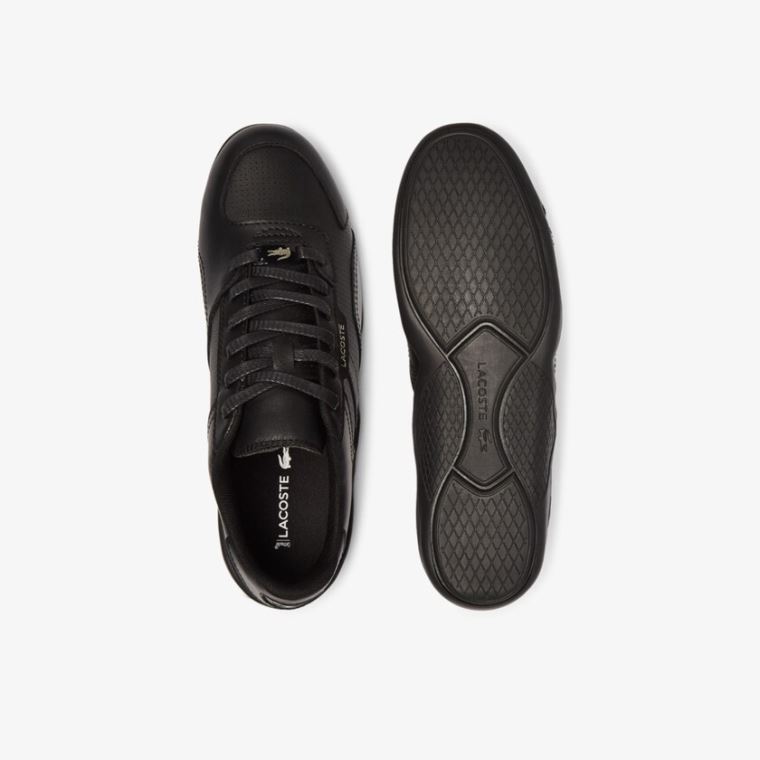 Lacoste Hapona Bőr and Szintetikus Sneakers Fekete | U8zOqQov