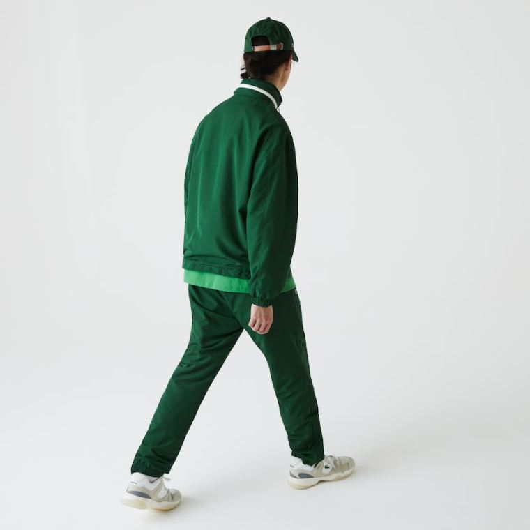 Lacoste Könnyű Vizi-Resistant Zip Windbreaker Zöld | DRuSIiI0