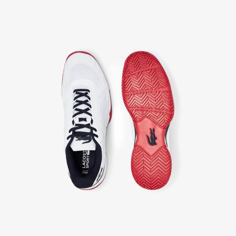 Lacoste LC Scale II Textil Sneakers Fehér Korall | lPH7aJXB