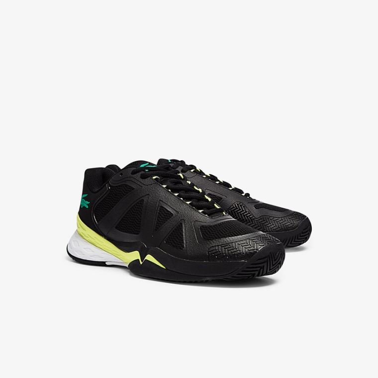 Lacoste LC Scale II Textil Sneakers Fekete Világos Sárga | hDDwHlFn