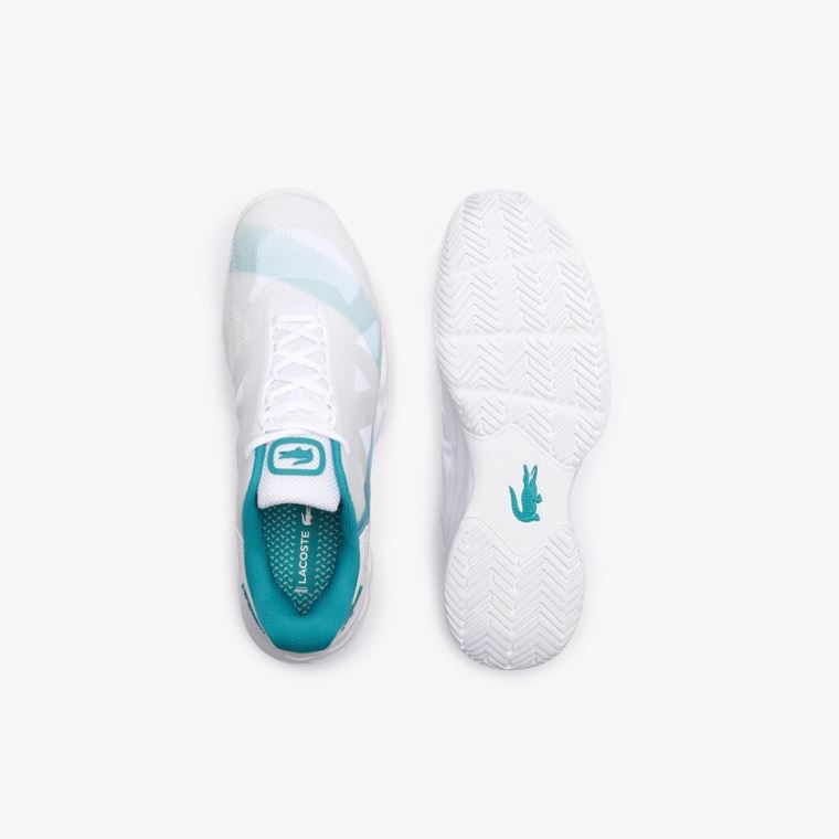 Lacoste LC Scale L20 Textil and Szintetikus Sneakers Fehér Türkiz | UU1FiLRy