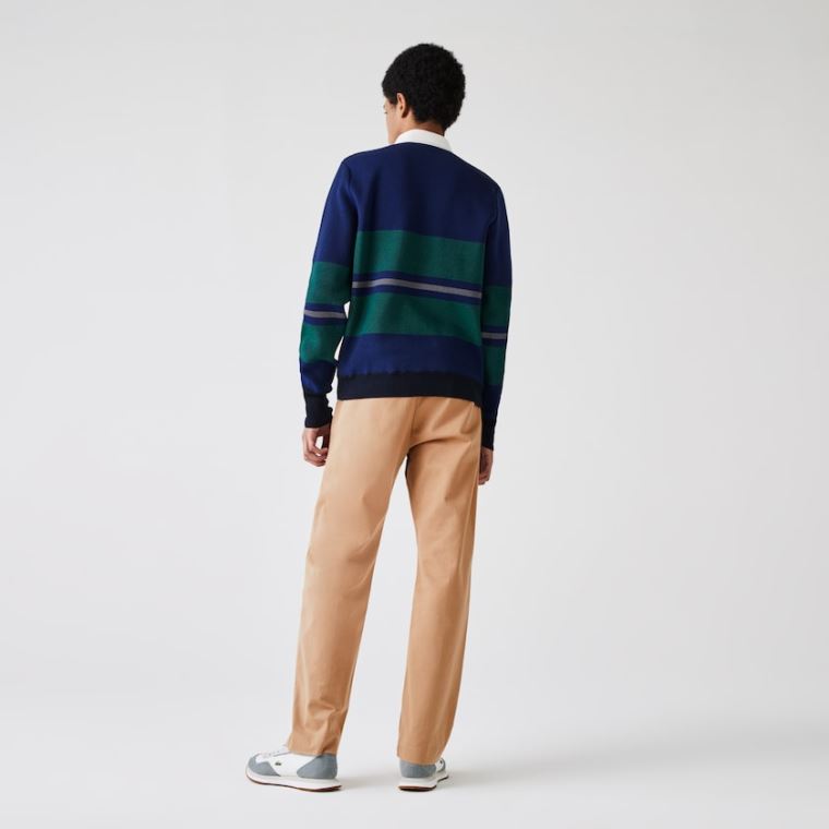 Lacoste LIVE Five-Pocket Chino Pants Bézs | fpwQ1sov